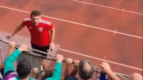 Gest golănesc al unui oficial de la CSA Steaua: a scuipat un copil din tribune! Imagini deplorabile de pe stadion | VIDEO