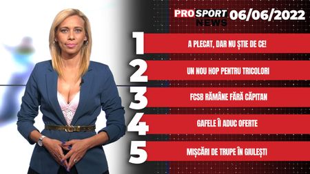 ProSport News | FCSB rămâne fără căpitan! Ce echipă a venit cu o ofertă concretă pentru Florin Tănase. Cele mai importante știri ale zilei | VIDEO