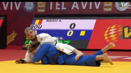 Alexandru Raicu, medalie de aur în turneul de judo Grand Slam de la Tel Aviv. Sportivul român l-a învins în finală pe italianul Giovanni Esposito