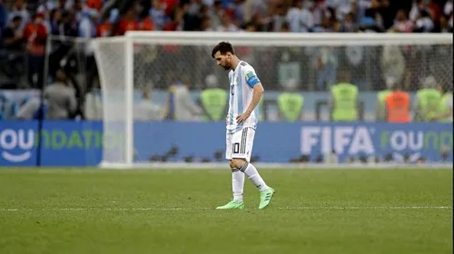 Sampaoli, furibund după eșecul istoric în fața Croației: „Messi e limitat”! Argentina, la un pas să părăsească Cupa Mondială