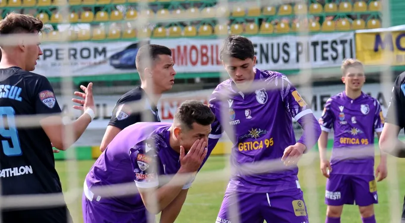 CFC Argeș, la un gol să se facă de râs cu ultima clasată, Progresul Spartac. Eugen Neagoe, mesaj ferm: ”Jucătorii trebuie să se trezească, n-au voie să se prezinte așa”
