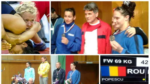 Dublu bronz pentru luptătoare la Turneul Internațional de la Sofia. Popescu le-a bătut cu o mână. Filip: „Fără Dumnezeu nu fac nimic”
