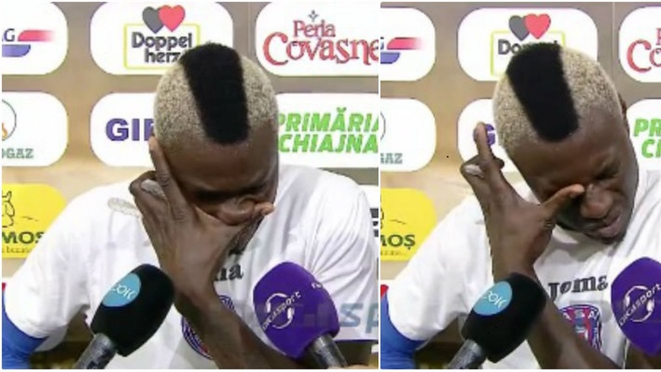 EMOȚIONANT | N'Doye a plâns în hohote când a vorbit despre victimele din club Colectiv: "Jur că nu am vrut să joc. Nu știu ce să mai zic". Mesajul superb de după golul decisiv marcat pentru ASA