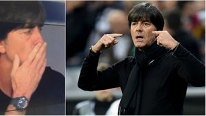 Nu se poate abține! Low a lovit din nou. VIDEO Cum a fost surprins antrenorul Germaniei în meciul cu Slovacia