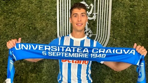 ProSport confirmat. Spaniolul Iago Lopez, prezentat oficial de Universitatea Craiova