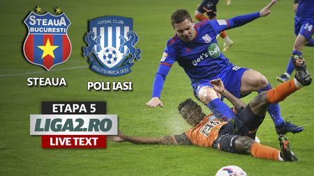 Steaua îi produce Politehnicii Iași primul eșec în acest sezon și urcă pe locurile de play-off