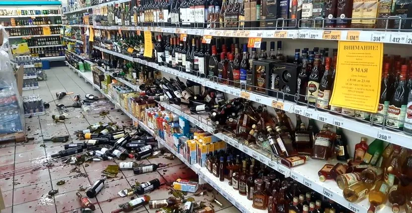 A devastat un supermarket din Rusia după ce a aflat că va fi concediat în plină carantină