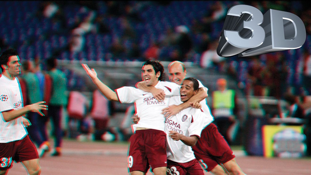 FOTO 3D, Români în Champions League: CFR, minunea de la Roma!