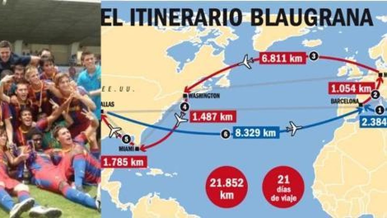 FOTO: Ei vor suporta "povara celor mai buni"!** Începe coșmarul Barcei: 22.000 km de zbor pentru amicale