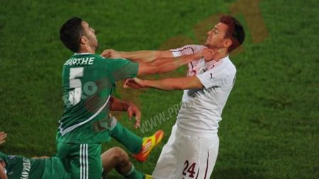 FOTO** S-au încins spiritele: Surdu a fost luat "pe sus" de bulgari! De la ce a pornit totul