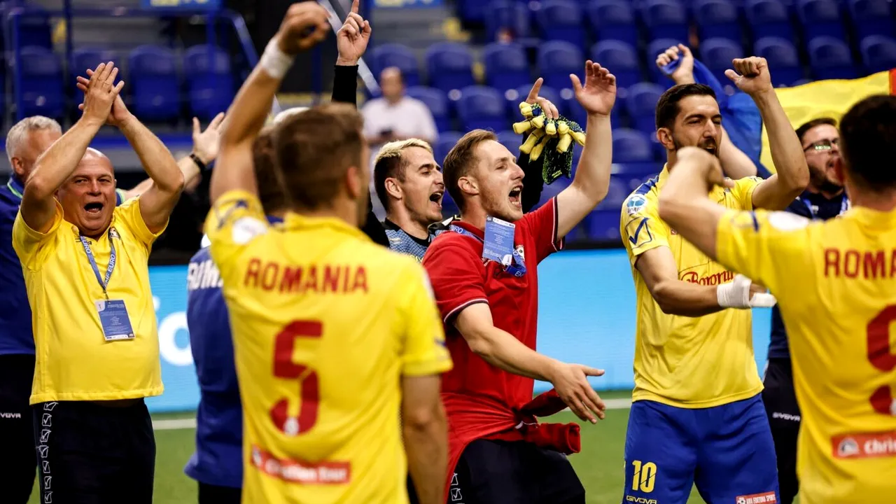 România este în finala Campionatului European de minifotbal! „Tricolorii” au trecut de Bulgaria după loviturile de departajare și se vor lupta cu Azerbaidjan pentru marele trofeu