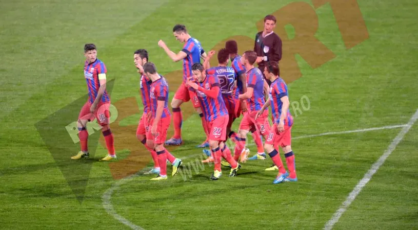 Steaua - Corona Brașov 3-0. Urâtul, singurul spectator