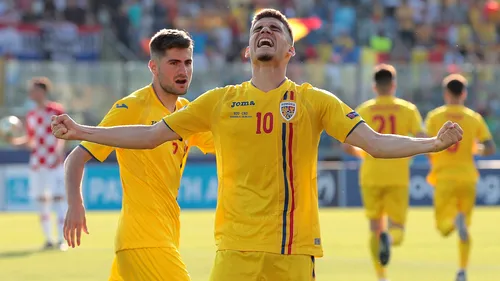 Mai bine nu se putea! România spulberă Croația în primul meci de la Euro U21. Cronica partidei din San Marino 