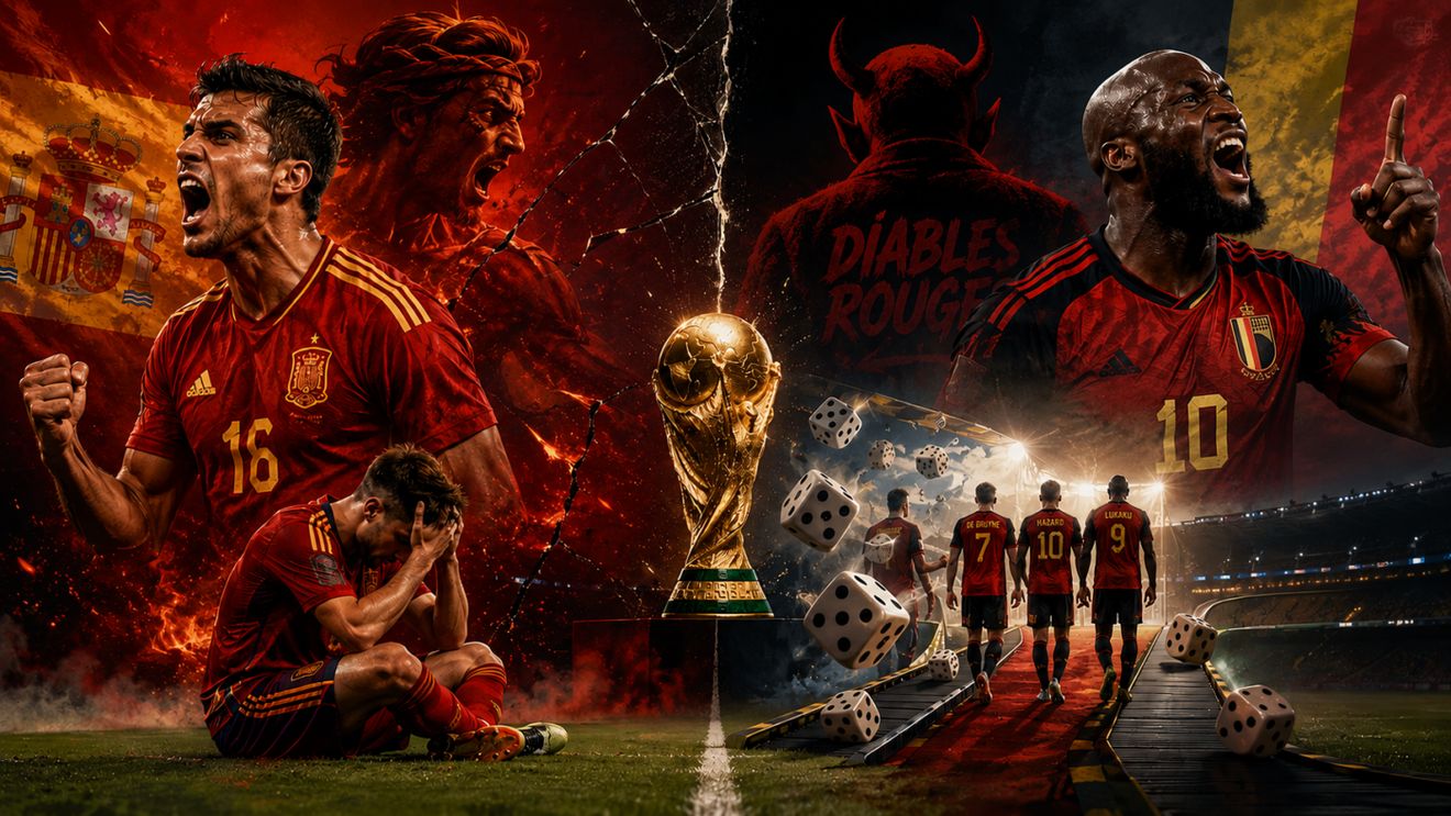 Live Spania - Belgia la Cupa Mondială. Polemica sferturilor de finală: Furia Roja 2.0 sau păcăleala iberică vs diavolii roșii cu cifre înfierbântate ori demonii profitori?