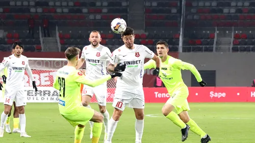 Hermannstadt - Poli Iași 0-0, în etapa a 17-a din Superliga. Remiză albă între echipa lui Marius Măldărășanu și cea a lui Leo Grozavu. Sibienii ratează penalty în minutul 90+4