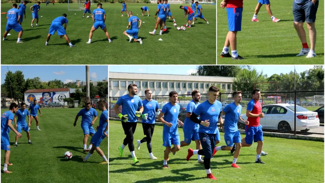FOTO&VIDEO | Daniel Oprița și Iulian Miu** au condus primul antrenament la Steaua