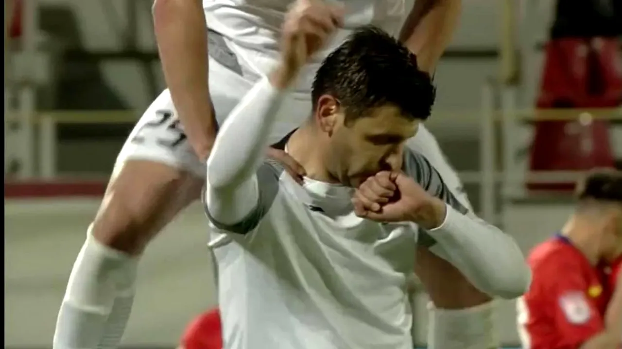 Raul Rusescu, gol ca în vremurile bune! Cum a reacționat atacantul Academicii Clinceni după ce a marcat în poarta fostei sale echipe, FCSB | FOTO & VIDEO