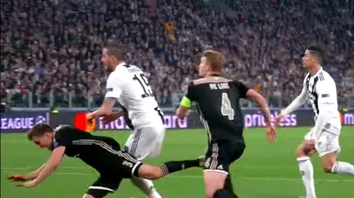 Gol stupid încasat de Ajax! Și-a „faultat” propriul coleg, iar Cristiano Ronaldo nu a iertat din câțiva metri | VIDEO