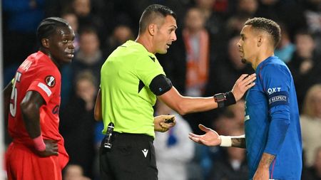 Cine este Marco Di Bello, arbitrul care a anulat într-un mod scandalos golul marcat de FCSB cu Rangers. Trecutul este plin de controverse după erori pe bandă rulantă: a fost suspendat o lună și o echipă de tradiție din Italia nu mai vrea să audă de el. Coșmar recent pentru Răzvan Lucescu și Parma lui Man și Mihăilă. SPECIAL