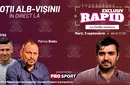 „EXCLUSIV RAPID” cu Marius Bratu si Daniel Chiriță e în direct pe YouTube – ProSport de la ora 17:30