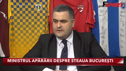 Ministrul Apărării Naționale, Gabriel Leș, despre situația de la Steaua: 