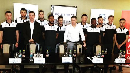 Politehnica Iași și-a prezentat noile achiziții într-o conferință ieșită din tipare. Latura financiară, punct sensibil pentru echipa lui Horia Sabo. Obiectivul pentru Stoican și Selymes