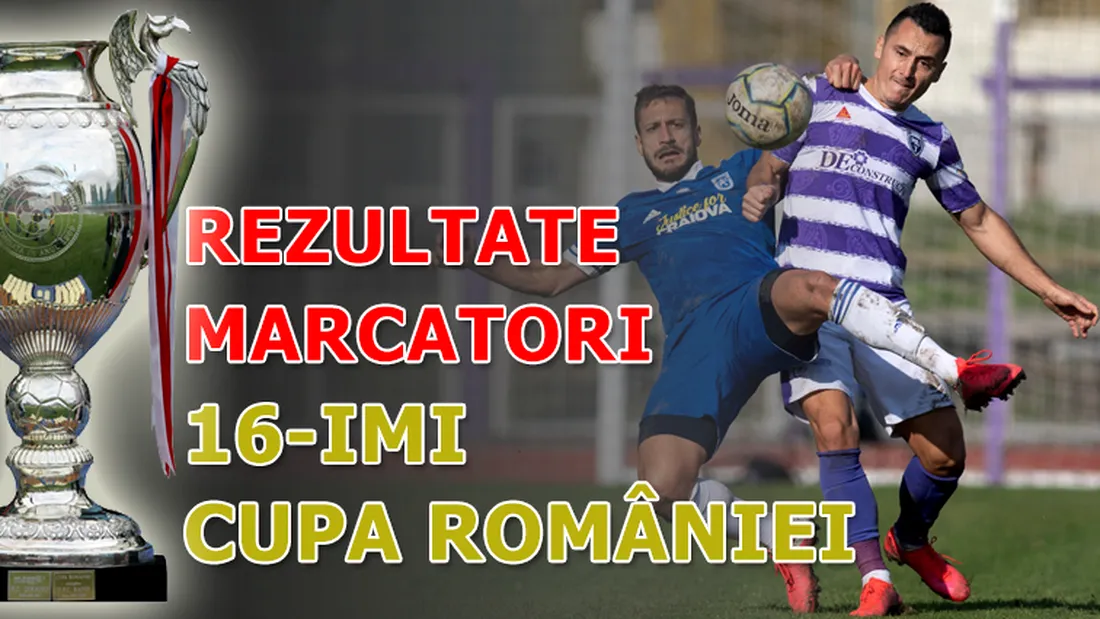 Surprize peste surprize în 16-imile Cupei României. Turris Oltul, Farul și Viitorul Pandurii elimină echipe din Liga 1. ASU Poli învinge ”FC U” Craiova pe ”Ion Oblemenco”. Dunărea Călărași și FC Botoșani urcă și ele în optimi