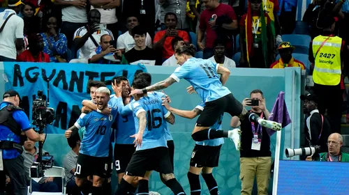 Ghana – Uruguay 0-2, în Grupa H de la Campionatul Mondial din Qatar! Sud-americanii câștigă, dar părăsesc turneul final la golaveraj