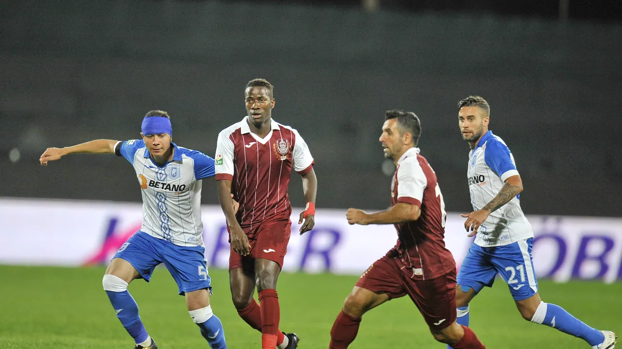 LIVE BLOG | CS U Craiova - CFR Cluj 2-1. Oltenii relansează lupta pentru titlu! Mitriță, eurogol din lovitură liberă. Băluță, gol și cartonaș roșu