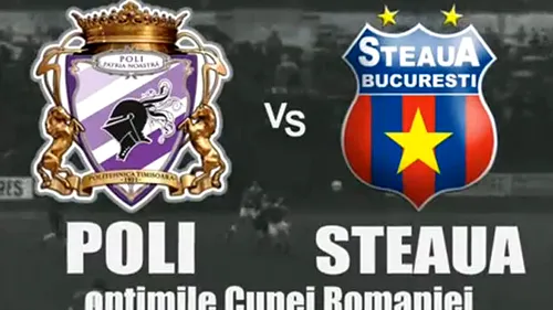 VIDEO Superclip de prezentare al meciului Poli-Steaua din optimile Cupei României