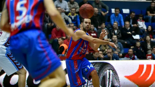 Eurocup | Primul eșec pe teren propriu: Steaua, învinsă de turcii de la Banvit, 64 - 78. Recordul all-time al sârbului Marinovic, umbrit de un joc modest: 