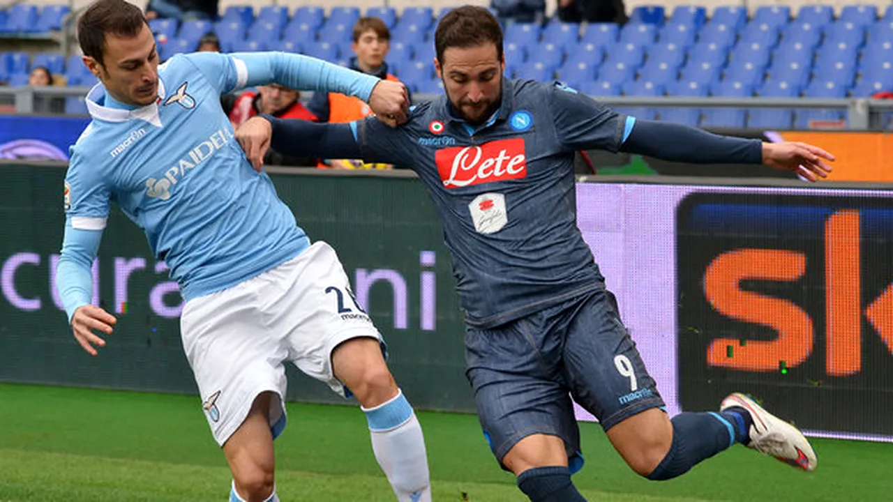 Napoli a demolat-o pe Lazio, scor 5-0. Chiricheș a fost rezervă, Radu Ștefan - integralist