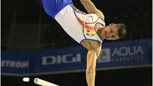 Sperietură uriașă la Europeanul de Gimnastică de la Cluj: Laurențiu Nistor a părăsit podiumul de concurs pe targă și a fost dus de urgență la spital
