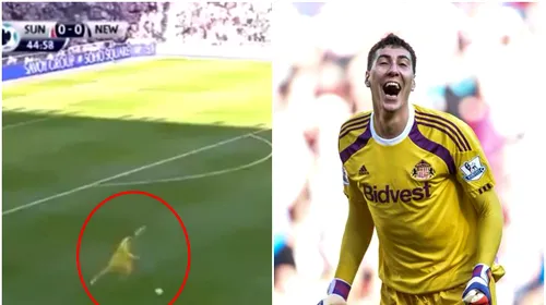 GENIAL! Pantilimon nu a avut ce să apere și a „ieșit” la atac. Sunderland, gol după o lovitură liberă bătută de Panti. Vezi faza