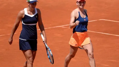 Una caldă, alta rece. Simona Halep și Irina Begu au fost eliminate în proba de dublu de la Madrid