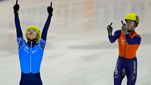 Nu a știut să piardă! Reacție "deocheată" a unui olandez la C.E. de Short-Track. VIDEO - Cum l-au pedepsit organizatorii