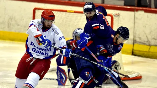 Steaua a bătut Galațiul în prelungiri, 4-3. Vineri, duelul grupei în Cupa României la hochei: Steaua  - Brașov