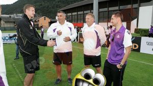 FOTO** Întâlnire de gradul III!** Oli, Rădoi și Goian, din nou împreună! Întrebarea la care "Goe" n-a știut ce să răspundă