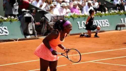 Incredibila Serena Williams luptă și nu ratează finala de la Roland Garros: de la „zero energie” și antrenamentul de dimineață, la seria de zece game-uri care au pus punct semifinalei cu Bacsinszky