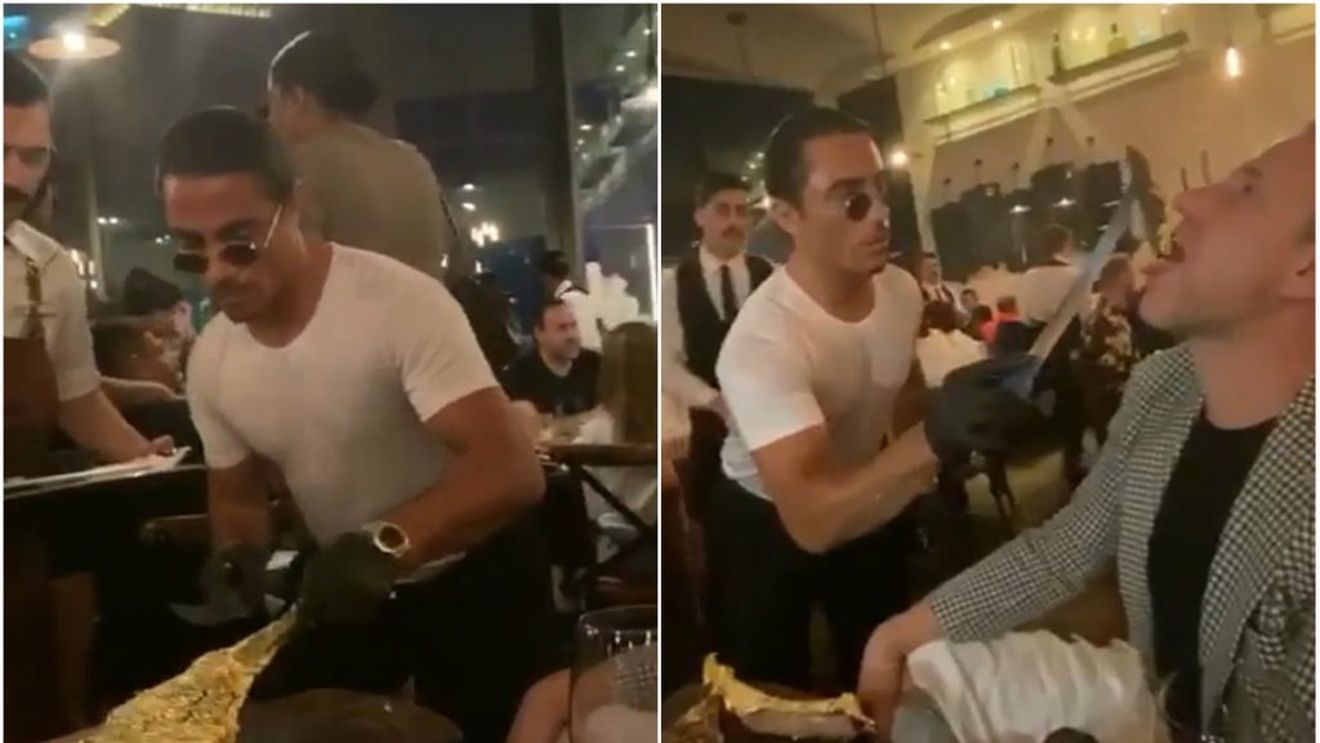 Ultima aroganță a lui Reghecampf! S-a răsfățat cu friptură de aur care costă 1200 de euro, în Dubai