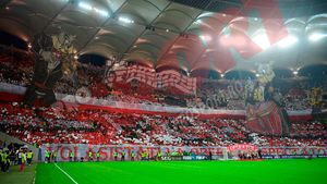 FOTO: Mesajul care nu s-a văzut la TV. Răspunsul steliștilor la super coregrafia lui Dinamo. Ce aroganță au încercat 