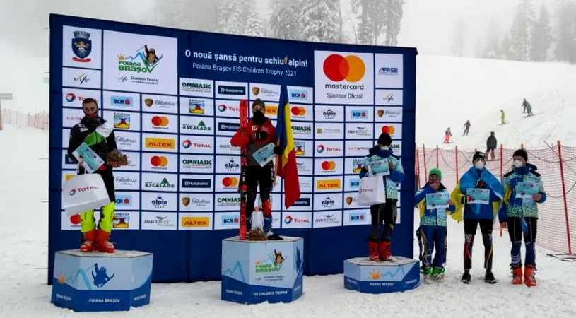 Românii au obținut patru medalii la competiția de schi FIS Children Trophy