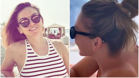 Simona Halep, cu abdomenul la vedere, a atras toate privirile la Dubai! Cum arată fostul lider WTA la 8 luni după retragerea din tenis. FOTO