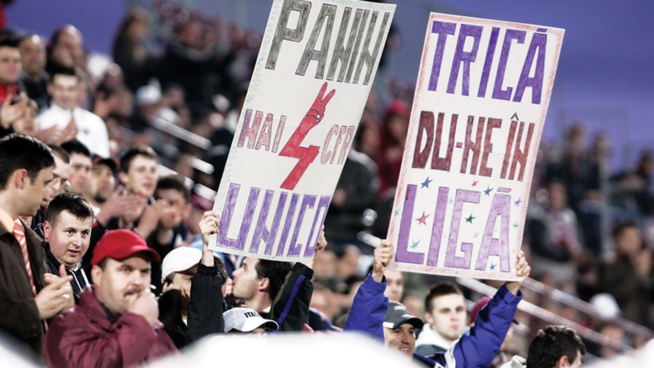 Fanii clujeni către fotbaliștii vasluieni: "Sclavii Stelei!"