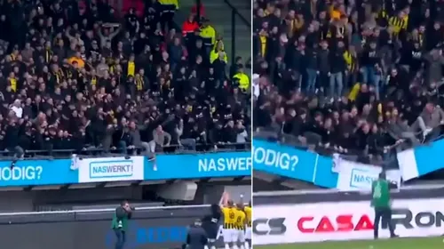 Imagini horror în Olanda, pe un stadion cunoscut! O tribună s-a prăbușit în timp ce suporterii sărbătoreau victoria alături de jucători: „Am fost șocat!” | VIDEO