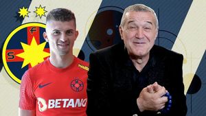 „Olaru a început să miorlăie, nu vrea să joace acolo". Gigi Becali a pus mâna pe telefon şi l-a sunat pe Florin Tănase: „Tu eşti cerc"