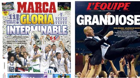 GALERIE FOTO | Victoria istorică a Realului, în cele mai importante ziare de sport din Europa! Cele din Barcelona s-au "autodepășit": "Pena Maxima!" :)