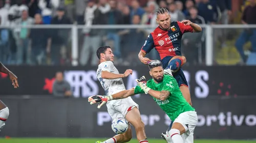 Moment istoric la AC Milan, după ce Olivier Giroud a intrat în poartă și i-a interzis golul lui George Pușcaș în meciul cu Genoa: ce decizie au luat oficialii clubului