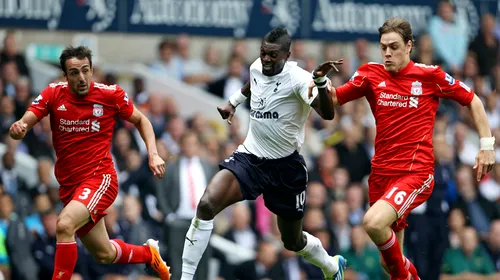 Liverpoool, UMILITĂ‚ de Tottenham!** Adebayor a reușit o „dublă” VIDEO