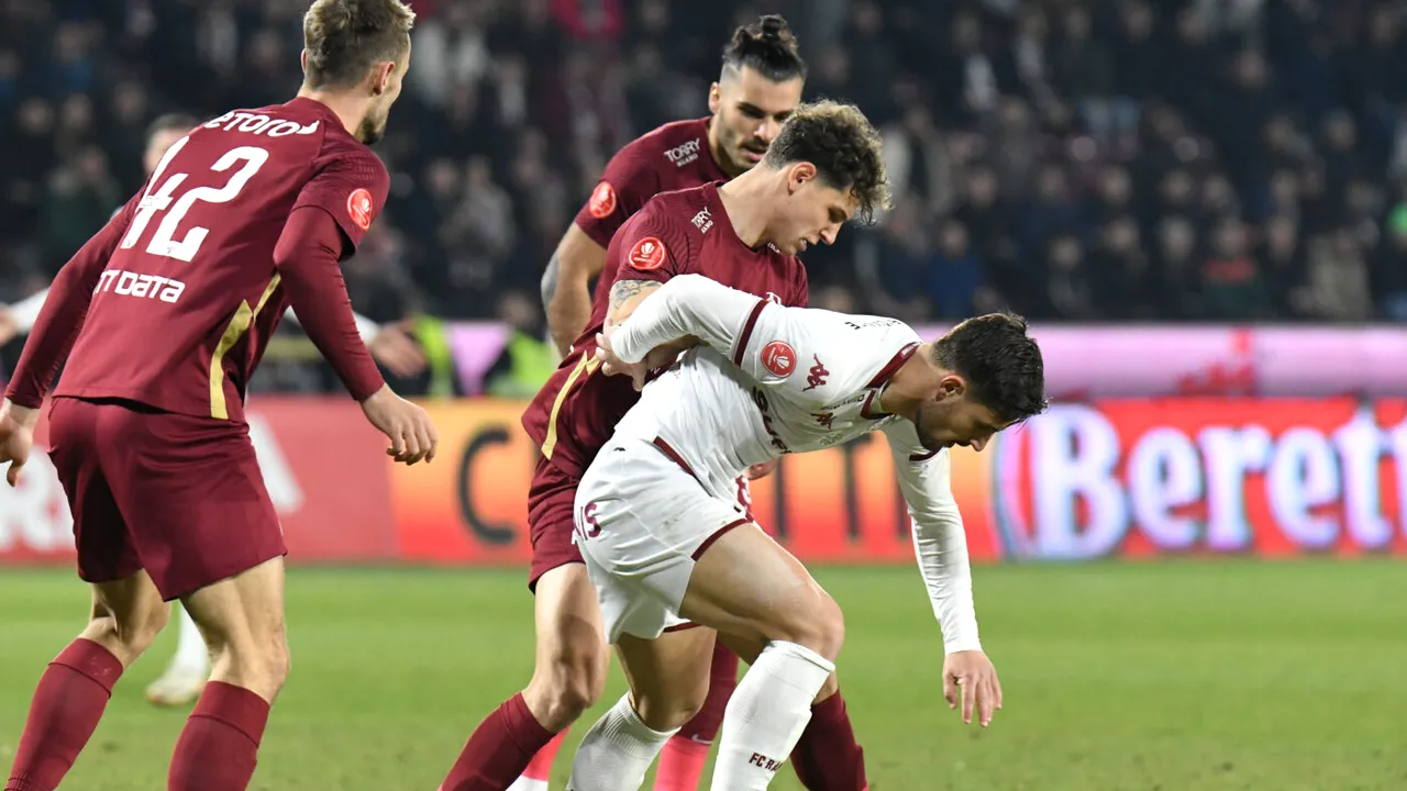 Fotbaliștii lui CFR Cluj dau vina pe ghinion după primul eșec al lui Adrian Mutu în Gruia, 0-1 cu Rapid: „Au dat gol din noroc! Suntem foarte supărați”